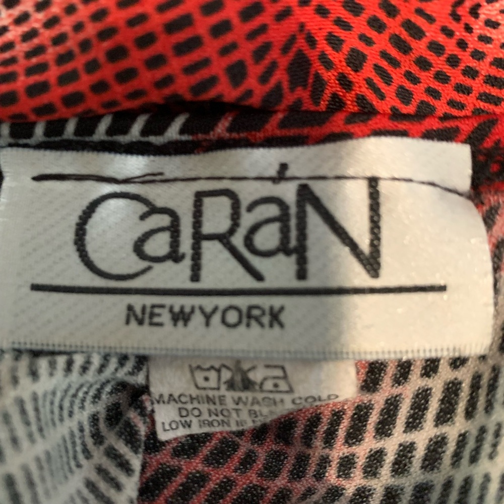 Vintage Caran blouse split bell sleeves and belt, plus size 2x /3x - Picture 5 of 8